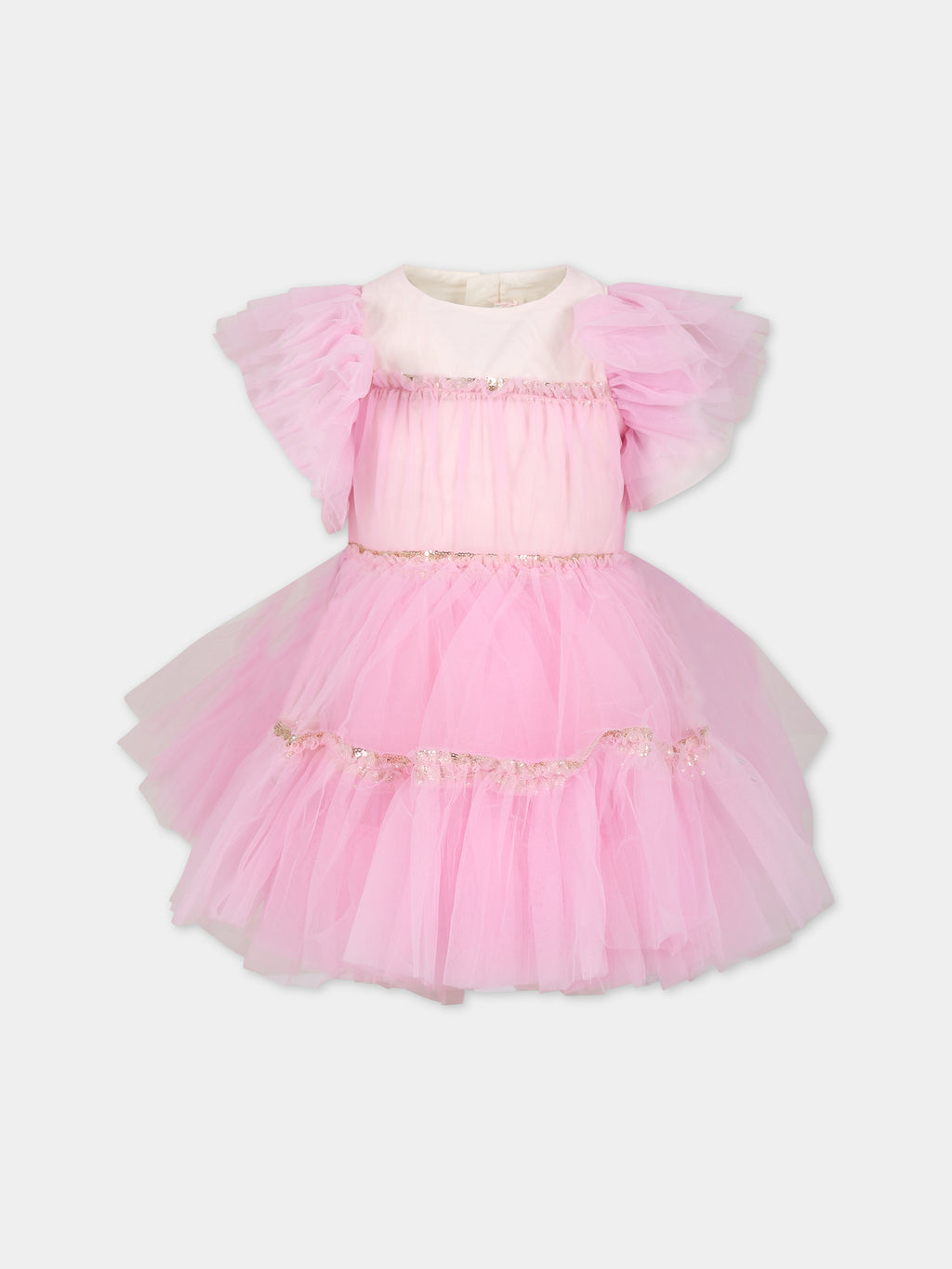 Pink tulle dress for girl